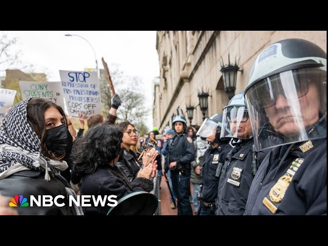 NYPD arrests 108 pro-Palestinian protesters at Columbia University