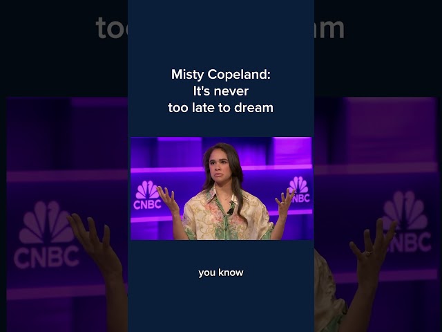 ⁣Misty Copeland: It's never too late to dream #CNBCChangemakers