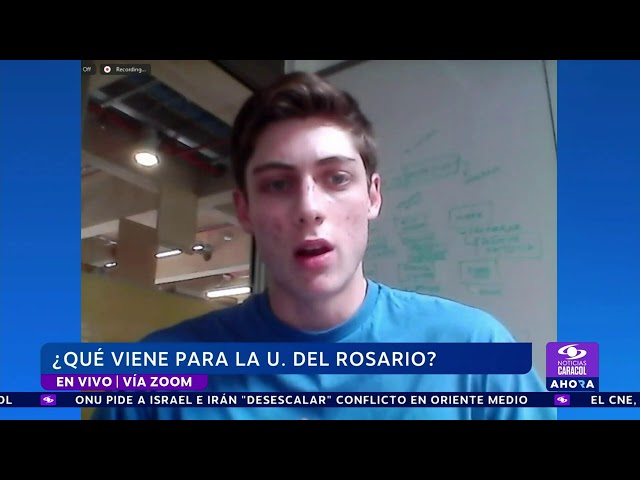 ⁣Estudiantes de la Universidad del Rosario hablan sobre la desvinculación de Alejandro Cheyne
