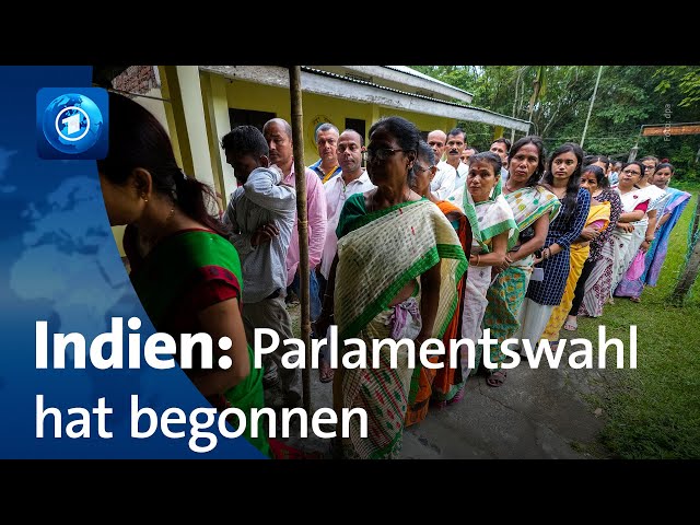 ⁣Sechswöchige Parlamentswahlen in Indien haben begonnen