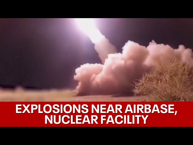 ⁣Israel strikes Iran near airbase, nuclear facility