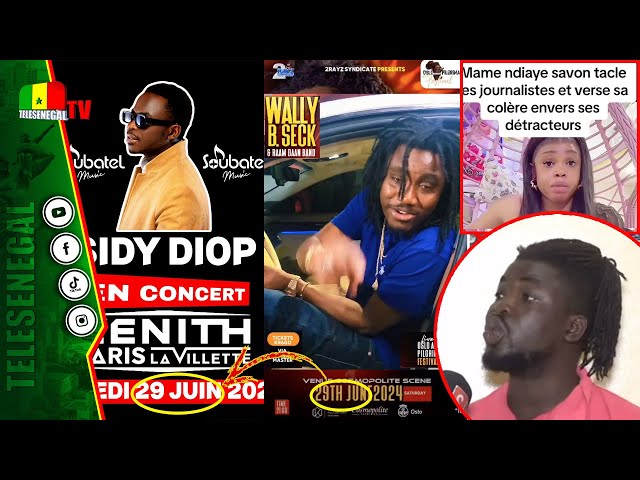 [LIVE] Mame Ndiaye Savon insulte la presse, Plainte contre Bosse et Oumy, Wally éteint Sidy  et...