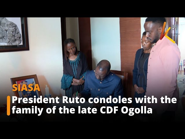 ⁣President Ruto condoles with the family of the late Chief of Defence Forces General Francis Ogolla