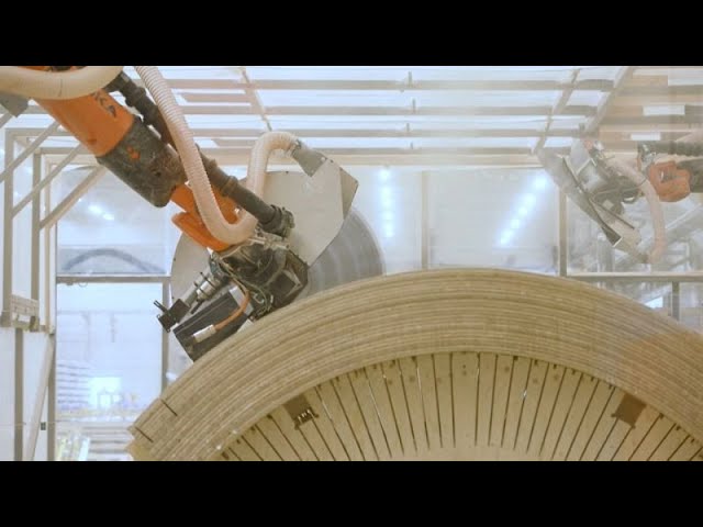 ⁣Nachhaltigkeit: Schwedische Windräder aus Holz ersetzen Stahl