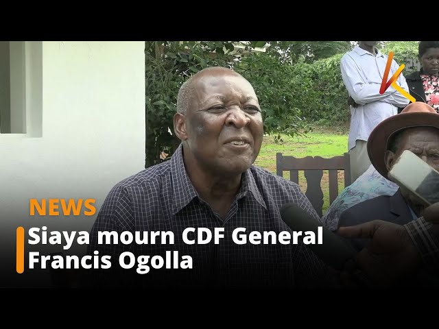⁣Siaya mourn CDF General Francis Ogolla