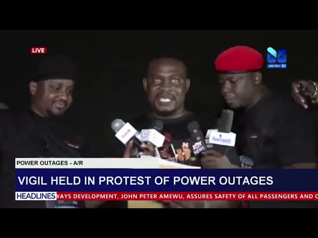 Vigil Held In Protest Of Power Outages