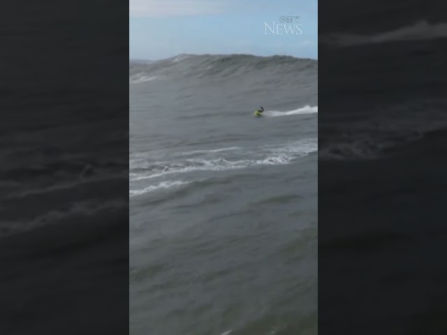 ⁣WATCH | Pro surfer rides massive 28.57 metres high wave in Portugal