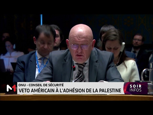 ⁣Conseil de sécurité de l´ONU : Veto américain à l´adhésion de la Palestine