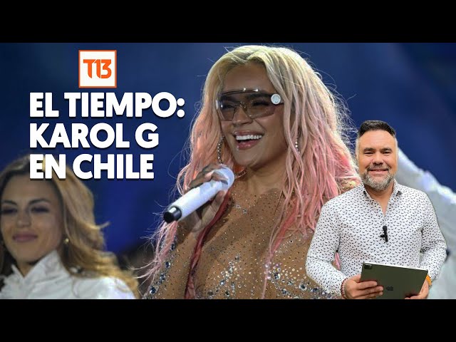 ¿Hará frío o calor?: El pronóstico del tiempo para los días de concierto de Karol G en Chile