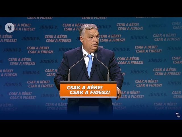 ⁣Orbán à l'ouverture de la campagne du Fidesz : ce que fait Bruxelles, c'est jouer avec le 