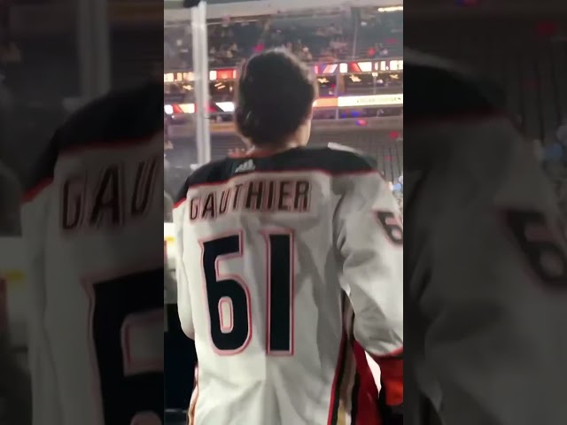 Inside Look Into Cutter Gauthier’s NHL Debut! : anaheimducks