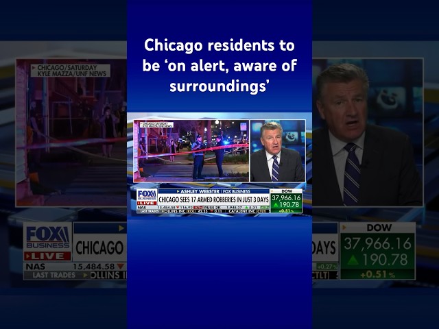 ⁣Chicago police issue warning after 17 armed robberies in just three days #shorts