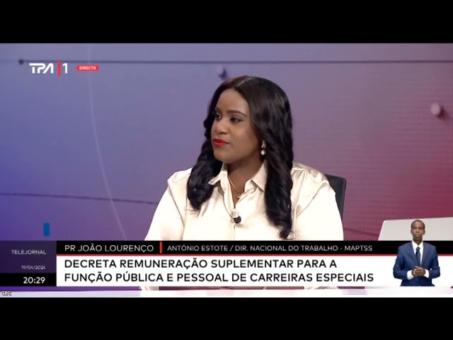 António Estote "PR João Lourenço decreta remuneração suplementar para a função pública e pessoa