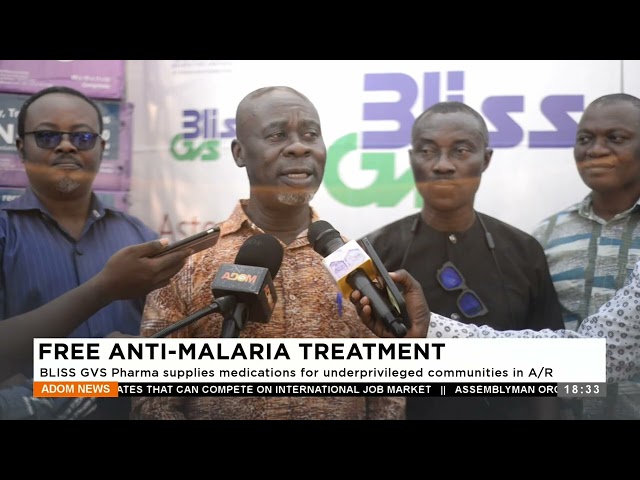 Free Anti-Malaria Treatment: BLISS GVS Pharma supplies medications for underprivileged communities.