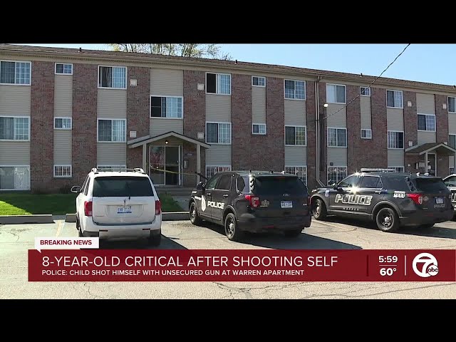 Warren 8-year-old in critical after shooting himself with unsecured weapon