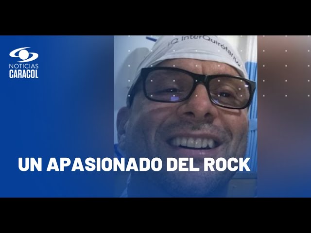 ⁣Juan Guillermo Aristizábal, médico asesinado en Medellín, también tocaba en bandas de rock