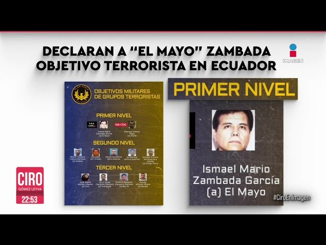 ⁣Ecuador declara objetivo terrorista a Ismael “El Mayo” Zambada | Ciro Gómez Leyva