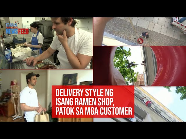 ⁣Delivery style ng isang ramen shop, patok sa mga customer | GMA Integrated Newsfeed
