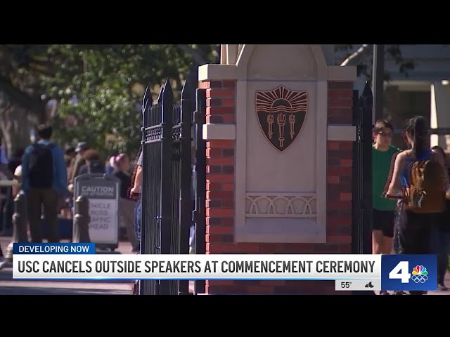 USC calls off all commencement speakers