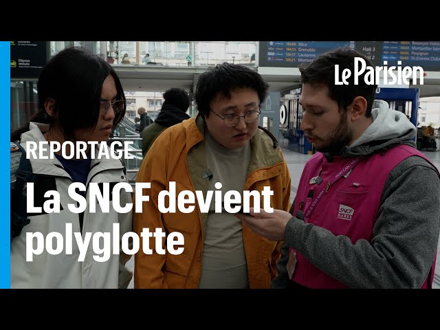 ⁣JO de Paris : avec leur nouvelle application, les agents de la SNCF peuvent parler 130 langues