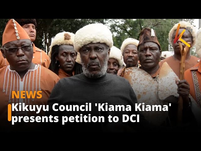 ⁣Kikuyu Council 'Kiama Kiama' presents petition to DCI