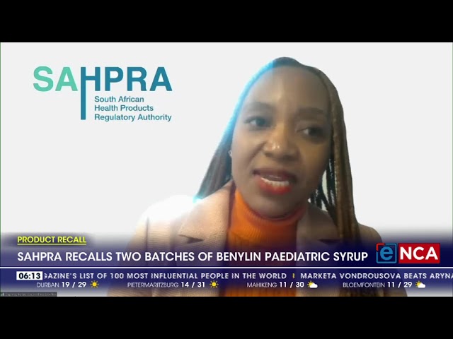 ⁣SAHPRA recalls two batches of Benylyn paediatric syrup