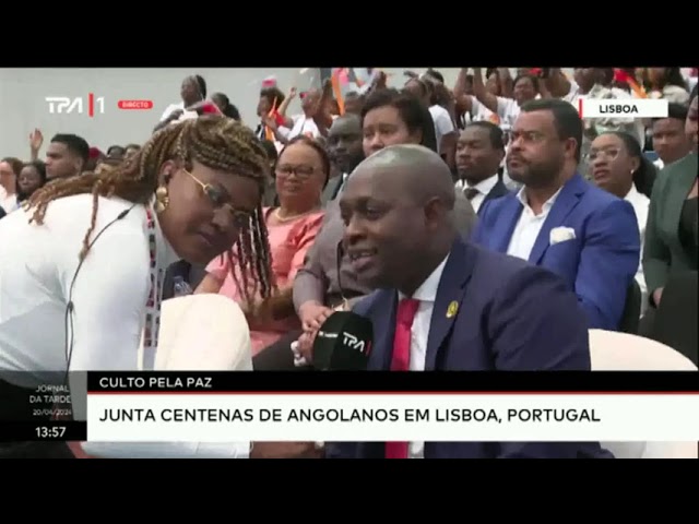 ⁣Culto pela paz - Junta centenas de angolanos em Lisboa, Portugal