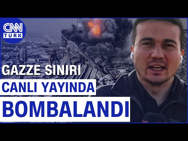 Canlı Yayında İsrail'den Gazze'ye Saldırı! Gazze Sınırı Bombalandı... #Haber