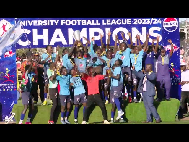 ⁣Nkumba defeats UCU 3-1 to lift first ever University Football League title