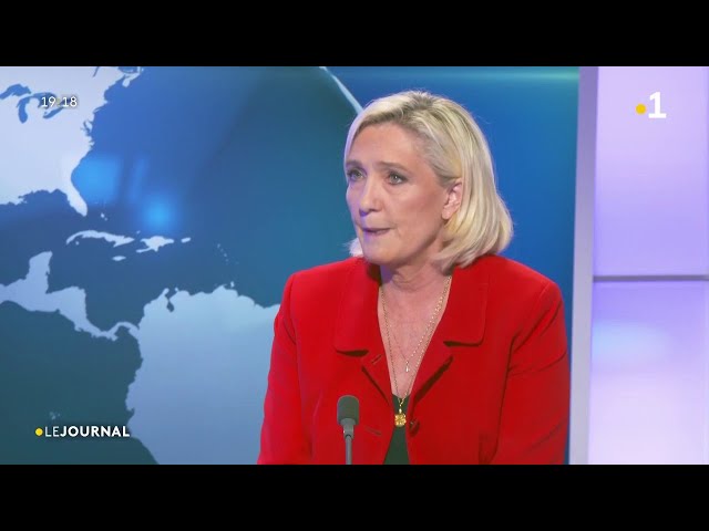 ⁣Marine Le Pen était l'invitée du journal