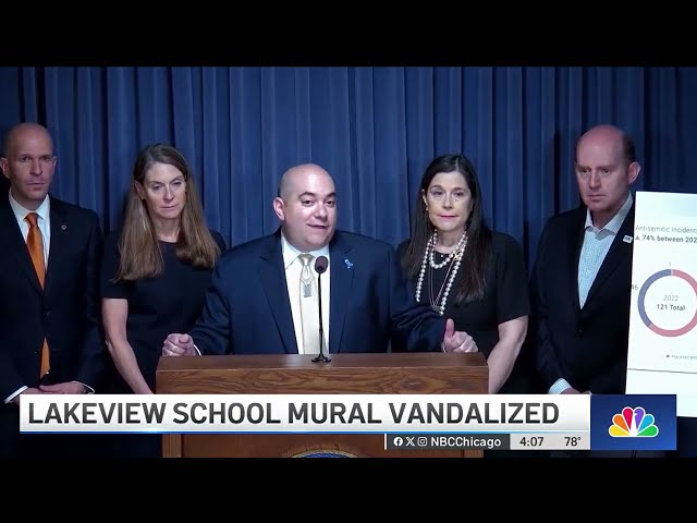 ⁣Lakeview school target of HATEFUL vandalism amid “record levels” of antisemitism