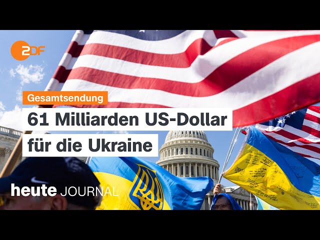 ⁣heute journal 20.04.2024 Hilfspaket für die Ukraine, Krieg in Nahost