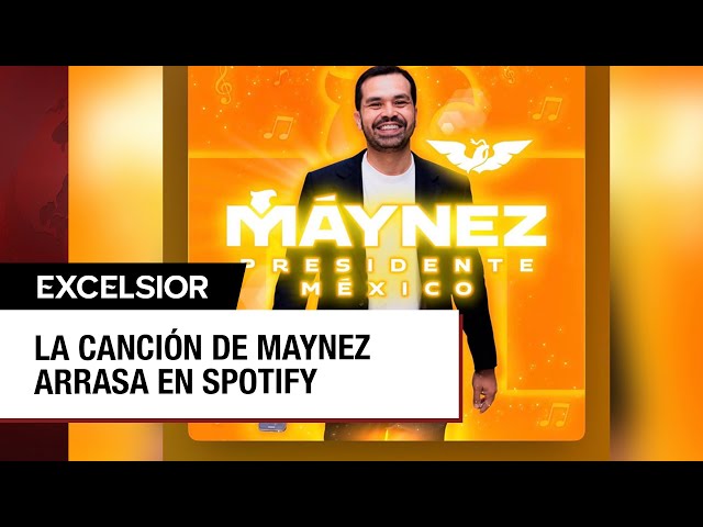 ⁣Presidente Máynez encabeza la lista de canciones más virales de México