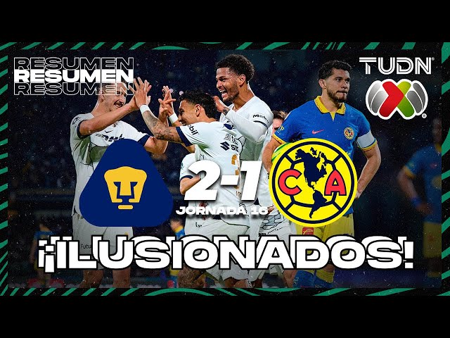 Resumen y goles | Pumas 2-1 América | CL2024 - Liga Mx J16 | TUDN