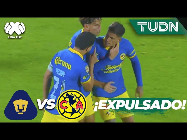 ¡Brian es EXPULSADO! Y se ENCARA con Henry | Pumas 2-1 América | CL2024 - Liga Mx J16 | TUDN