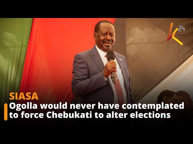 ⁣“Ogolla would never have contemplated to force Chebukati to alter 2022 general elections,” Raila