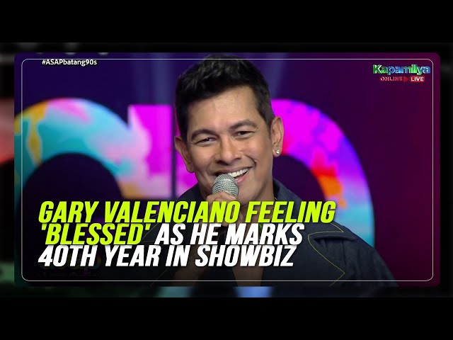 ⁣Gary Valenciano is feeling 'blessed' as he marks his 40th year in showbiz