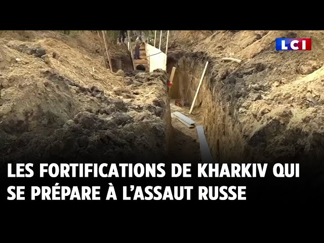⁣LCI sur le terrain : les fortifications de Kharkiv qui se prépare à l’assaut russe