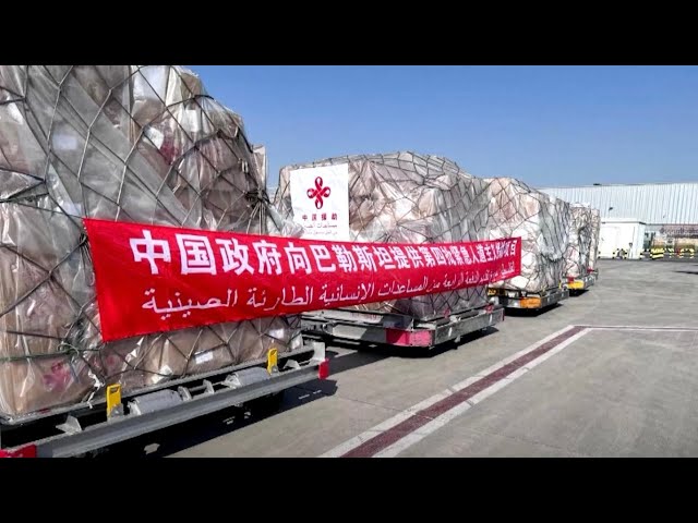 ⁣More batches of Chinese aid to Gaza arrive in Egypt