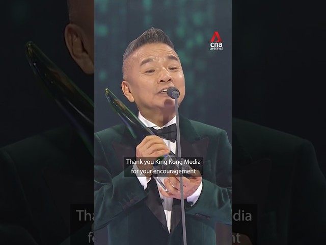 ⁣Star Awards 2024: Marcus Chin sings his speech