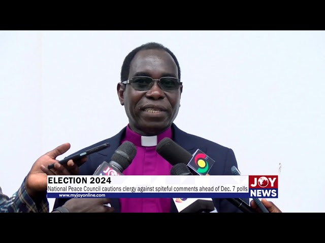 Election 2024: National Peace Council cautions clergy against spiteful comments ahead of Dec 7 polls