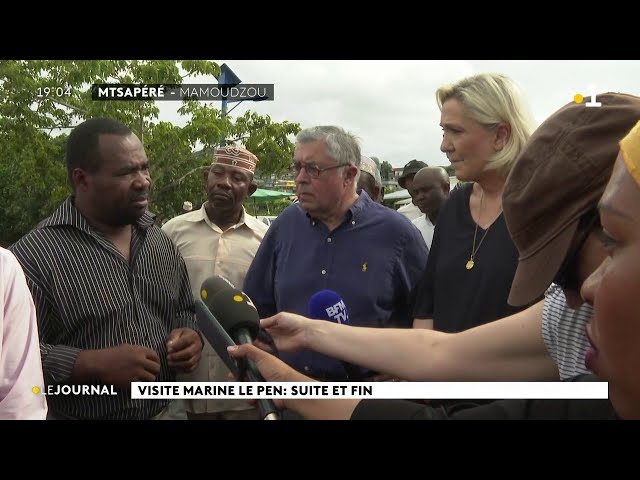 ⁣Visite de Marine Le Pen à Mayotte : suite et fin