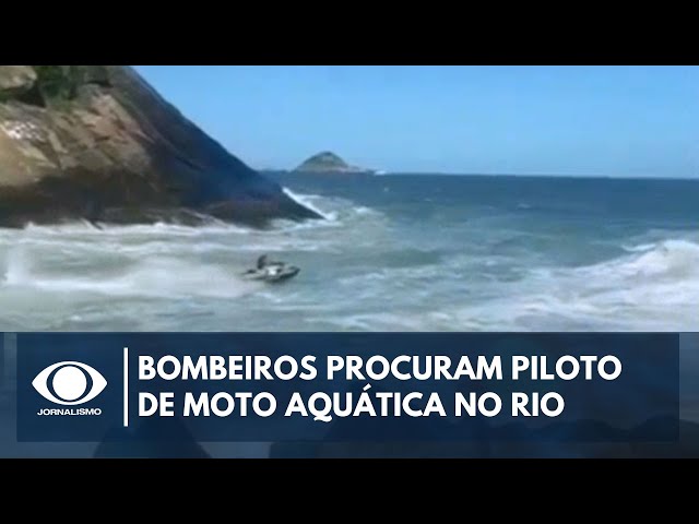 ⁣Homem desaparece após sofrer acidente com moto aquática no RJ