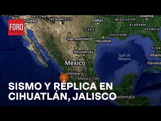 Sismo de 4.6 al suroeste de Cihuatlán, Jalisco - Las Noticias