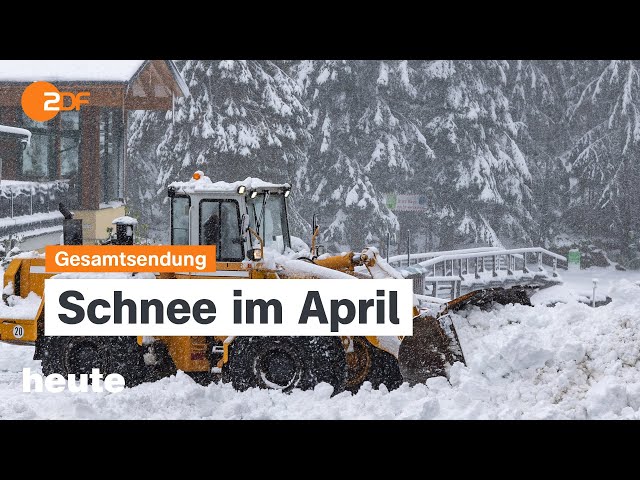 heute 19:00 Uhr vom 21.04.2024 US-Militärhilfen, Schnee im April, Hannover Messe