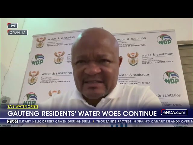 ⁣Gauteng residents' water woes continue