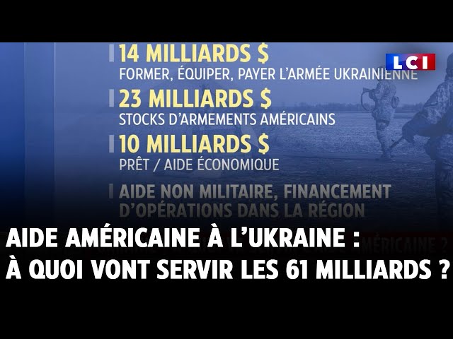 ⁣Aide américaine à l’Ukraine : à quoi vont servir les 61 milliards ?
