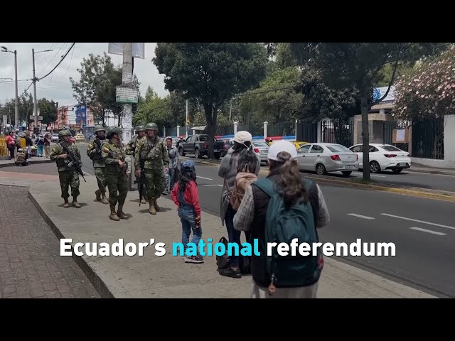 ⁣Ecuadoreans head to polls for important security referendum