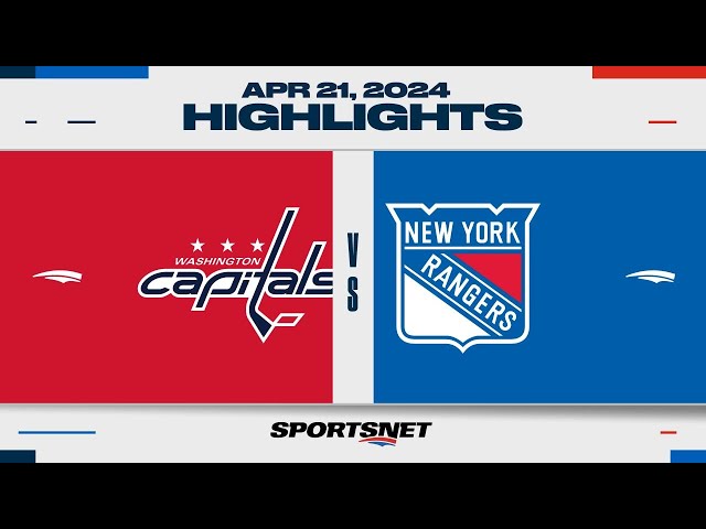 ⁣NHL Game 1 Highlights | Capitals vs. Rangers - April 21, 2024