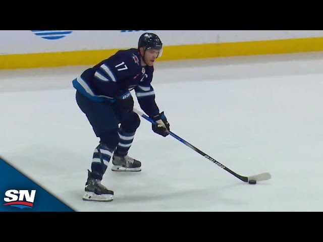 ⁣Jets' Adam Lowry Takes Advantage Of Cale Makar's Pinch To Score On Rush